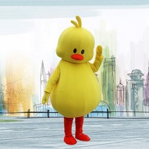 병아리 인형탈 동물 캐릭터 생일 행사용 모임 기념일, 미디엄(168-180CM), 04