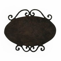 실내 실외 엔틱 고풍 인테리어 황동 주물 타원형 간판 +2922EA