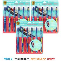 페리오 트리플액션 칫솔 부드러운모 6입x3개, 18입