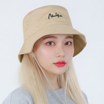 팸드님 뉴욕 턱끈 벙거지 남녀공용 등산 캠핑 낚시 모자, 베이지