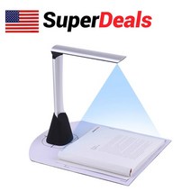 북스캔 A4 5MP HD 문서 카메라 스캐너 OCR 책 발표자 학교 사무실 도서관, 01 WHITE