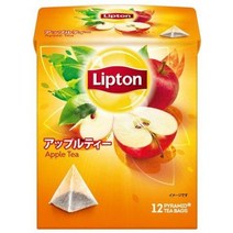 일본차 립톤 플레이버티 티백 애플티 12개입