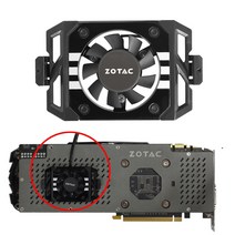 Zotac GTX 1060 Ti PLUS GA41S2L 용 비디오 카드 팬 그래픽 백 플레이트 쿨러, 한개옵션0