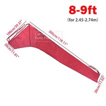 보트커버 210D 커버 보트 레드 8-13Ft 메인 붐 방수 안티 UV 차양 방진, 01 8-9ft