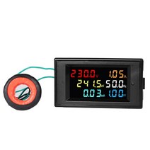 측정 측량도구 캘리퍼 노기스 AC 전원 LCD 디지털 전압 전류 전력 전류계 KWH 패널 미터 전기 에너지 소비, 01 6 in 1_02 AC 300V-450V