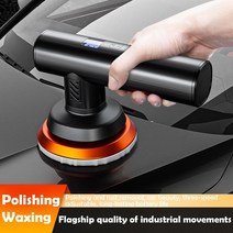 셀프세차용품 자동차폴리싱 왁싱기 폴리셔 전 7.4v 조절 가능한 속도 4000rpm 무선 버핑 폼 울 포함, a
