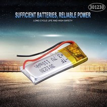301230 3.7v 110mah 폴리머 리튬 이온 충전지 BH505 헤드셋용 li-po 배터리, [01] 3.7 볼트