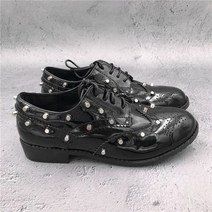 여자스니커즈 꽃 조각 미니 구두 가을겨울 어텀 무드 여성신발 빈티지 천 록 캐쥬얼 스터드 싱글 슈즈 1835523406