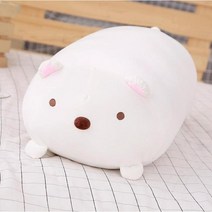 귀여운 코너 바이오 플러시 베개 1 개 30/60cm 일본 애니메이션 플러시 장난감 고양이 돼지 부드러운 인형 발렌타인 선물 아기 소녀용 장난감, WHITE, WHITE