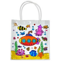 유아미술 나만의 투명가방 만들기-바다이야기