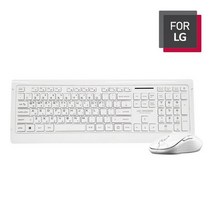 [For LG] 무선키보드마우스세트 MKS-8000 (덮개 포함), 화이트, 없음