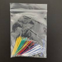 전기장비 100 개/몫 24AWG 주석 도금 솔더 케이블 5CM/8CM/10CM/15CM/20CM 브레드 보드 PCB 점퍼 색상 혼합 길이 옵션, 01 5CM mixed color