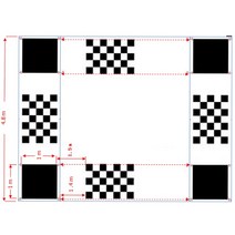 올어라운드뷰 360도어라운드뷰 ahd 360도 camera system calibration cloth for 3d bird eye around view 4 way camera, 없음