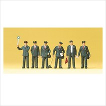 Preiser 10238 디오라마 미니어처 테라리움 이탈리아 기차역 철도원 역무원 6명 세트 사람 피규어 모형 1:87 사이즈