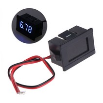 오토바이 및 자동차를위한 자동차의 경우 DC 4.5V-30V의 경우 0.36 인치 미니 LED 디스플레이 패널 전압계, 파란색, 파란색