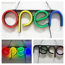 led open 글자판 네온led간판 네온사인 개업선물 강추 오픈 영업중 led글자판 인테리어조명 실내간판, 9번 기본세트+스위치/5M연장선추가