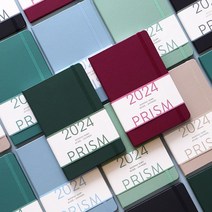 인디고 2024 프리즘 A5 먼슬리 다이어리 날짜형 25절 월간, 리빙코럴