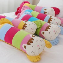한성실업 냥이 롱베개 커버 (30x70), 핫핑크