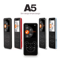 쉬크 A5 MP3플레이어 / FM라디오 내장스피커 동영상 TF128GB까지확장가능, 블링-블랙, A5_16GB