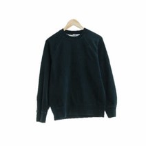 유니클로 유니클로U 다크그린 면 크루넥맨투맨 남자 M [105] 0537