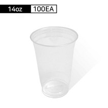 14온스 PET컵투명컵테이크아웃컵아이스컵 100개, 단품, 단품