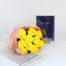 장미꽃 인형 꽃다발 3color 여자친구 기념일 여친 꽃 선물, 노란장미