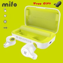 MIFO O2 터치 2 미니 블루투스 5.0 헤드셋 진정한 무선 이어 버드 핸즈프리 마이크로 방수 이어폰 충전 박스 포함, [2] White