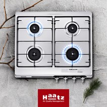 하츠 빌트인 4구 HGR-4050CKS 매립형 가스레인지 가스쿡탑 매립 가스렌지, LPG(가스통) 4구