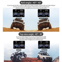 gps측량기 gpsP22 듀얼 시스템 HUD OBD2 GPS 헤드 업 디스플레이 속도계 자동차 전자 슬로프 틸트 미터 과, 한개옵션0