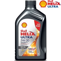 쉘 힐릭스 울트라 5W30 ECT C3 1L 가솔린 디젤 LPG 겸용 프리미엄 합성엔진오일, 7개, 1000ml