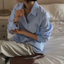 겟잇미 토기자 데일리 얇은 무지 카라 기본 셔츠