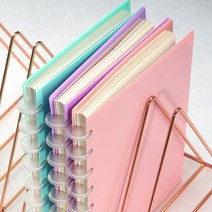 디스크 바인딩 PP 하드 커버 - 블랙 투명 컬러 A4 A5 B5 B6, 반투명