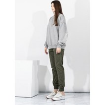 인디오 여성 젠더리스 베이직 워싱 조거 팬츠