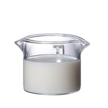 전동 우유 거품기 밀크포머 고온 방지 이중 입 주전자 유리 컵 에스프레소 머그잔 유리, 100ml