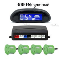 주차센서 후방감지기 차량검지기 Parktronic LED 주차 레이더 백라이트 디스플레이 백업 모니터 감지기 시, 08 green sensors