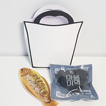 꼬마데코 하트미역잡곡굴비세트(블랙하트손잡이), 1개, 생일라벨