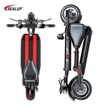 리튬배터리 전동킥보드 접이식 스쿠터 Sealup Q8, 48V 검정 / 50-60km_48V