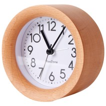 에끌 예쁜탁상시계 신혼선물 알람시계 북유럽 스타일의 단단한 나무 시계 침실 침대 옆 시계 학생 음소거 시계 어린이 작은 알람 시계 만들기-12593, 04. [레귤러 에디션-스누즈 및