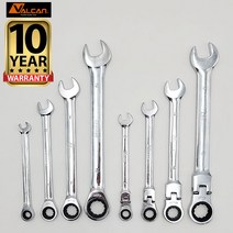 발칸 플렉시블 기어 렌치 콤비 라쳇 자동 스패너 깔깔이 8mm 부터 24mm 34종, 플렉시블 기어렌치 17mm