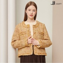 JJ지고트 패치 포켓 프린지 트위드 재킷 GMAP0JKP4