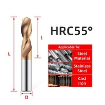 전동 핸드 가정용 드릴 세트 굴착 홀 비트 하드 메탈 텅스텐 스틸 트위스, 8.7mm, HRC55