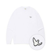 WHATITISNT 엔젤 화이트 와펜 롱 슬리브