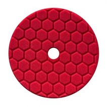 세차용품 Chemical Guys BUFX117HEX6 Hex-Logic 퀀텀 초경량 마감 패드 레드 (16.5cm(6.5인치), one option, one option