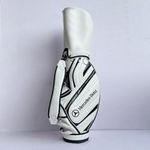 골프 백 유니섹스 PU레더 방수 라이트 클럽 백 스탠다드 캬 디 카 백 Mercedes-Benz Audi standard, 벤츠 - 흰색