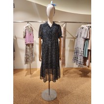 써스데이아일랜드 패턴 반오픈 원피스 T234AOP636W