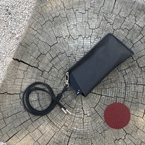 아또핸드메이드 목걸이 선글라스 안경 케이스 염소가죽 이니셜각인