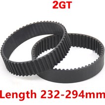 전동 컨베이어 벨트 자바라 롤러 컨베어 콘베어 너비 6mm 10mm 고무 GT2 드라이브 톱니 2GT 폐쇄 루프 타이밍 길이 300-390mm, [02] 10mm, [11] 390mm, 1개