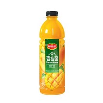 칠성 델몬트 팜앤홈 망고 과일주스 음료수 사무실 탕비실 1.2L 6본 1세트, 39세트