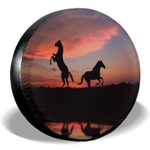 트레일러 카라반 커버 스페어 타이어 커버 말 방수 방진 태양 보호 장치 지프 트레일러 rv suv 및 많은 차량에 적합한 범용 휠 커버, 9, 15인치