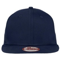 New Era 9FIFTY 정품 플랫 빌 스냅백 조절 가능한 야구 모자 4421933163, Navy